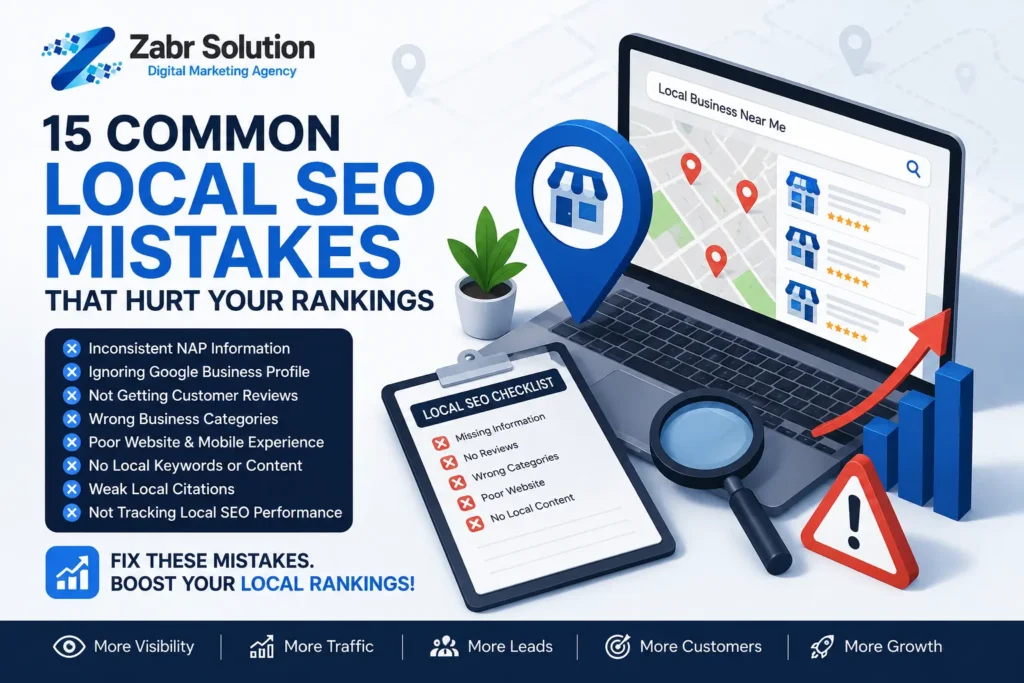 15 Common Local SEO Mistakes That Hurt Your Rankings | Zabr Solution